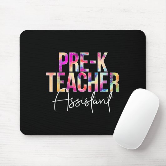 Pre-k Teacher Istant Tie Dye Back To School Apprec マウスパッド (マウス)