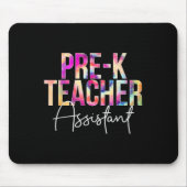 Pre-k Teacher Istant Tie Dye Back To School Apprec マウスパッド (正面)