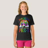Pre-K Unicorn新学期の魔法の初日 Tシャツ (正面フル)