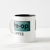 PRE-OPのコーヒー ツートーンマグカップ (正面左)