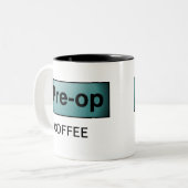 PRE-OPのコーヒー ツートーンマグカップ (正面左)