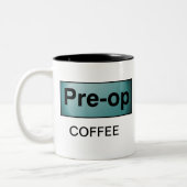 PRE-OPのコーヒー ツートーンマグカップ (左)
