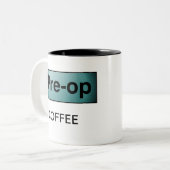PRE-OPのコーヒー ツートーンマグカップ (正面左)