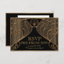 PRE PROM RSVP、ギャツビー、金ゴールドオンブラック
