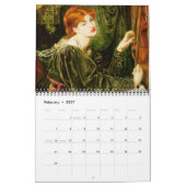 Pre-Raphaelite 2012カレンダー カレンダー (2月 2027)