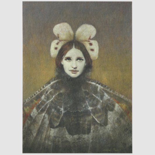Pre-Raphaelite Style Butterfly Girl 薄葉紙 (正面)