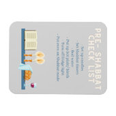 Pre-Shabbatチェックリストマグネット マグネット (横)