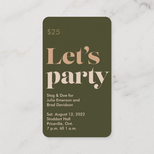 Pre-Toit Nups Bashチケット 予約カード (裏面)