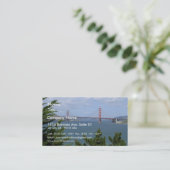 Precidioから見られるサンフランシスコ湾 名刺 (スタンド正面)