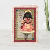 Precious African Doll Holiday Card カード (正面)