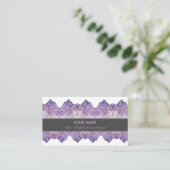 Precious amethyst gem business card 名刺 (スタンド正面)