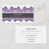 Precious amethyst gem business card 名刺 (正面/裏面)