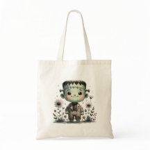 Precious Baby Frankenstein with Wildflowers | Cute