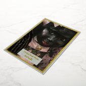 Precious Black Doll Foil Greeting Card 箔シーズンカード (回転した状態)