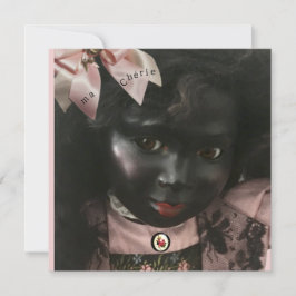 Precious Black Doll Valentine/Greeting Card シーズンカード