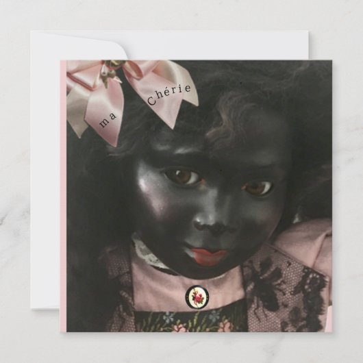 Precious Black Doll Valentine/Greeting Card シーズンカード (正面)