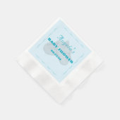 Precious Bundle Boy ベビーシャワー 縁ありカクテルナプキン (角)