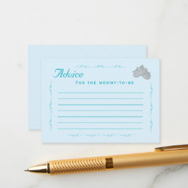 Precious Bundle Boy Baby Shower  アドバイスカード