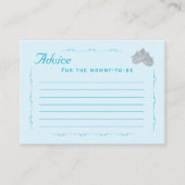 Precious Bundle Boy Baby Shower  アドバイスカード (正面)