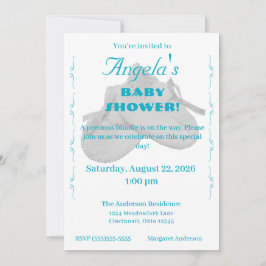 Precious Bundle Boy Baby Shower Invitation 招待状