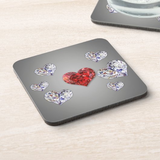Precious Elegant Diamond Hearts コースター (左側)