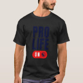 Precious Fetus On Switch Activist Pro Life Tシャツ (正面)
