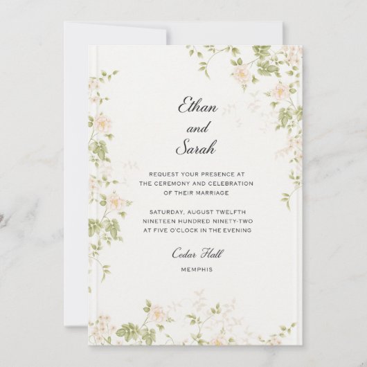 Precious Flowers   招待状 (正面)