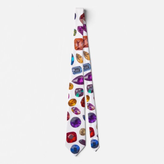 Precious Gems - Men's Custom Necktie ネクタイ (正面)