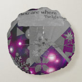 Precious Light – Violet Gem Round Pouf ラウンドクッション (裏面)