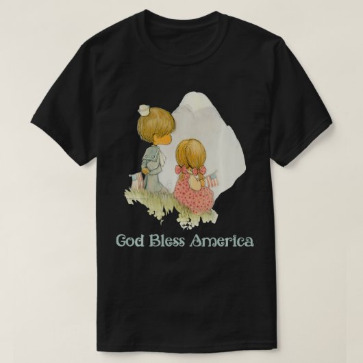 Precious Moments God Bless America Tシャツ (デザイン正面)