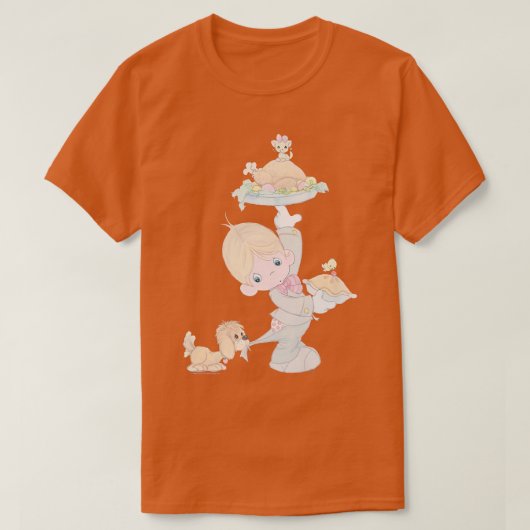 Precious Moments Thanksgiving Turkey Dinner Doll  Tシャツ (デザイン正面)