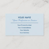 Precious saphire gems business card 名刺 (裏面)