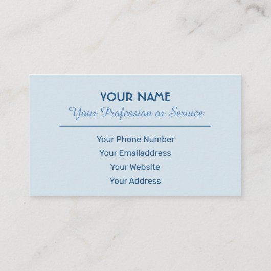 Precious saphire gems business card 名刺 (裏面)