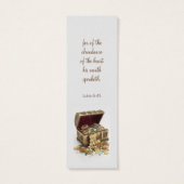 Precious treasures bookmark with motivating Bible (裏面)