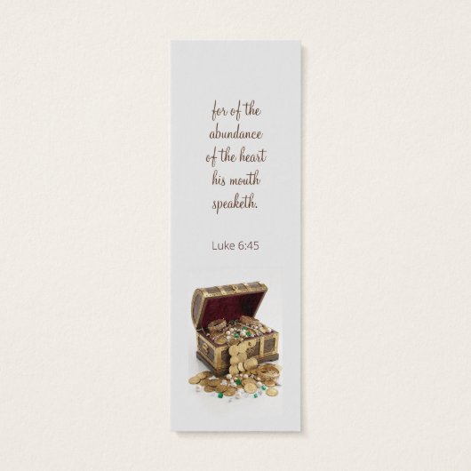 Precious treasures bookmark with motivating Bible (裏面)