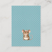 Precious Woodland Animals Baby Shower エンクロージャーカード (裏面)