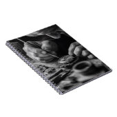 Precise Hands Black White Watchmaker Notebook ノートブック (右側)