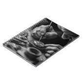 Precise Hands Black White Watchmaker Notebook ノートブック (左側)