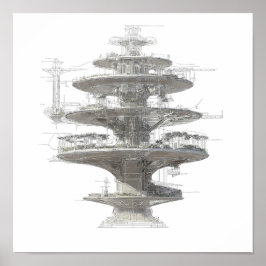 Precision Engineering Art: Hydroponic Helix System ポスター