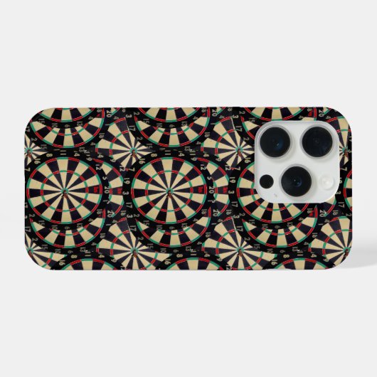 "Precision in Layers: The Art of Stacked Bullseyes iPhoneケース (裏面横)