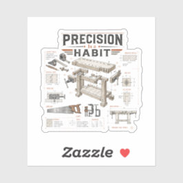Precision Is a Habit ワークショップステッカー シール