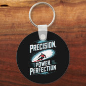 Precision Power Perfection Alpine Skiing  キーホルダー (正面)