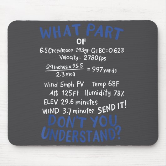 Precision Shooting Funny Gun Shooting Srts Gun Lov マウスパッド (正面)