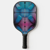 Precision Target Aqua Dot Grid Pro Pickleball ピックルボールラケット (裏面)