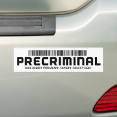 Precriminalのバンパーステッカー バンパーステッカー (車上)