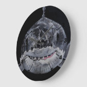 Predator of the Sea Painting by Alfred Fox ラージ壁時計 (傾斜)