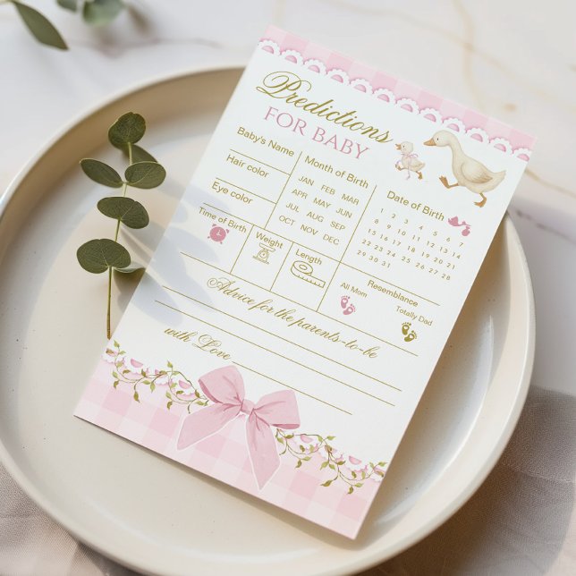 Predictions and Advice Silly Goose Pink Gingham (クリエイターアップロード済み)