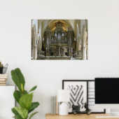 Predigerkircheの器官、エルフルト、ドイツ ポスター (ホームオフィス)