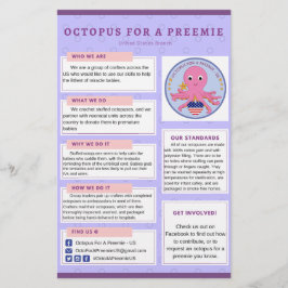 Preemie UsのInfo Flyer Octopus チラシ