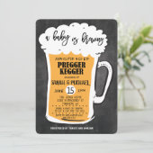 Pregger Kegger ビアベビーシャワー招待状 招待状 (スタンド正面)